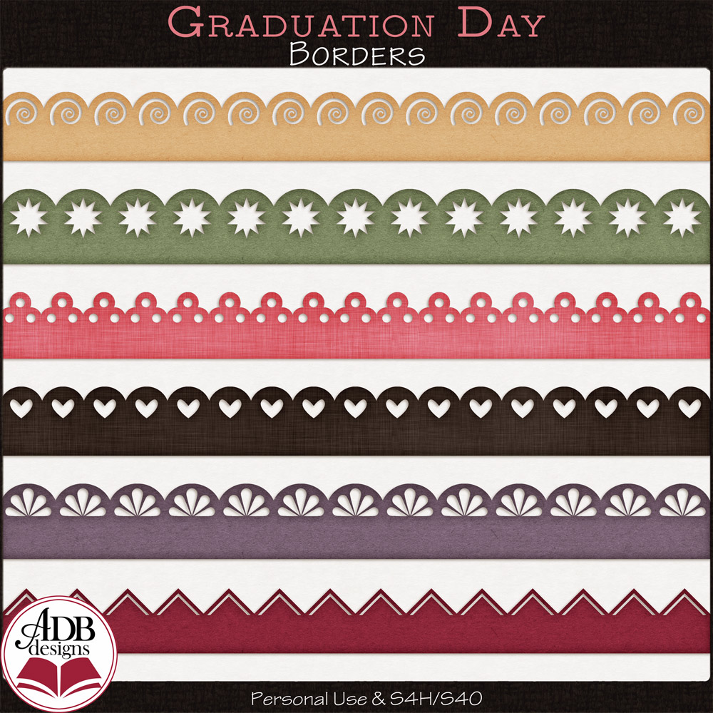 Graduation Day Borders by ADB Designs