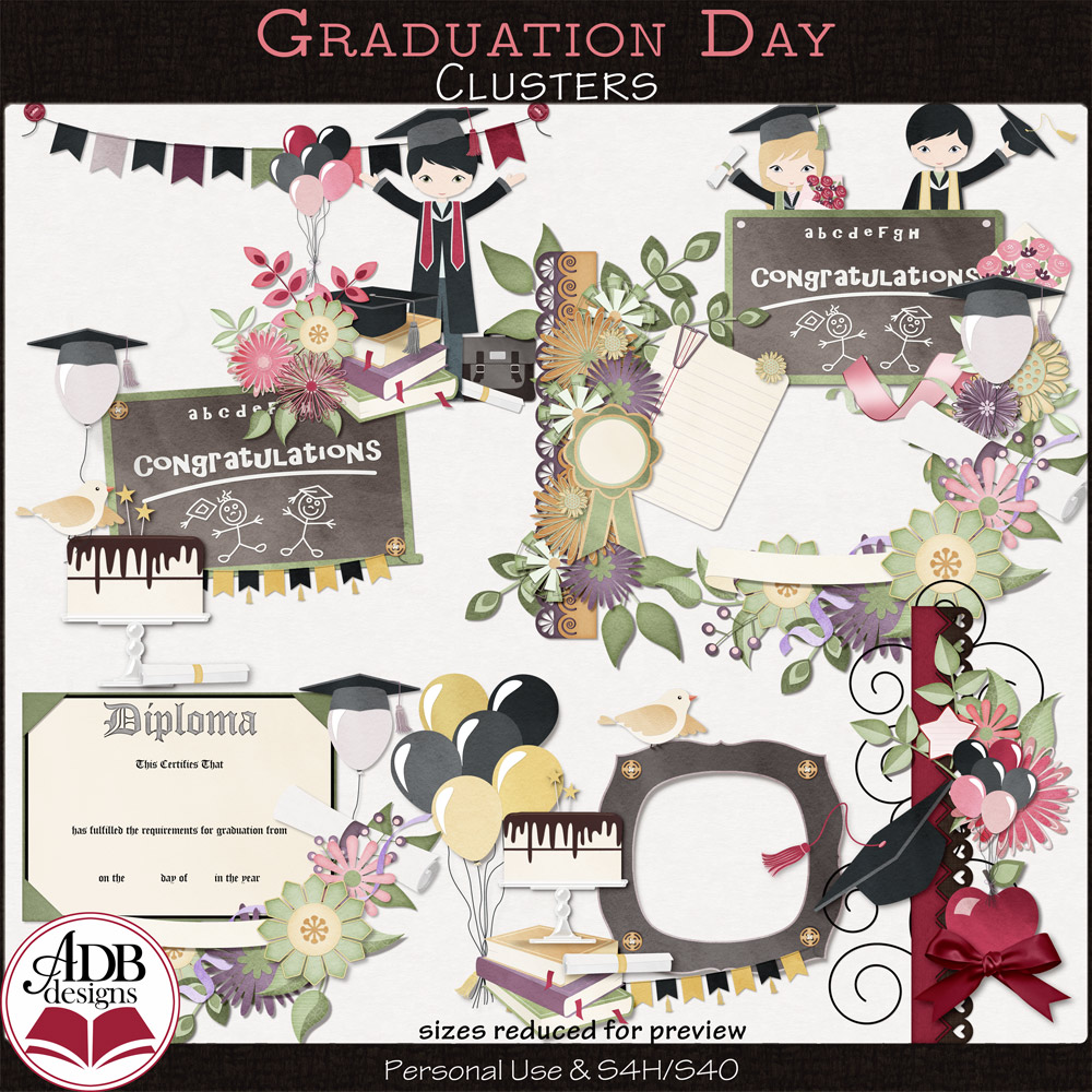 Graduation Day Clusters by ADB Designs