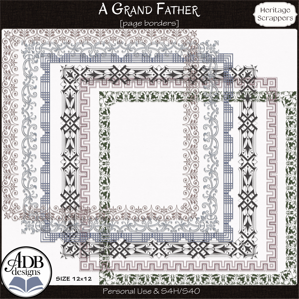 A Grand Father Page Borders