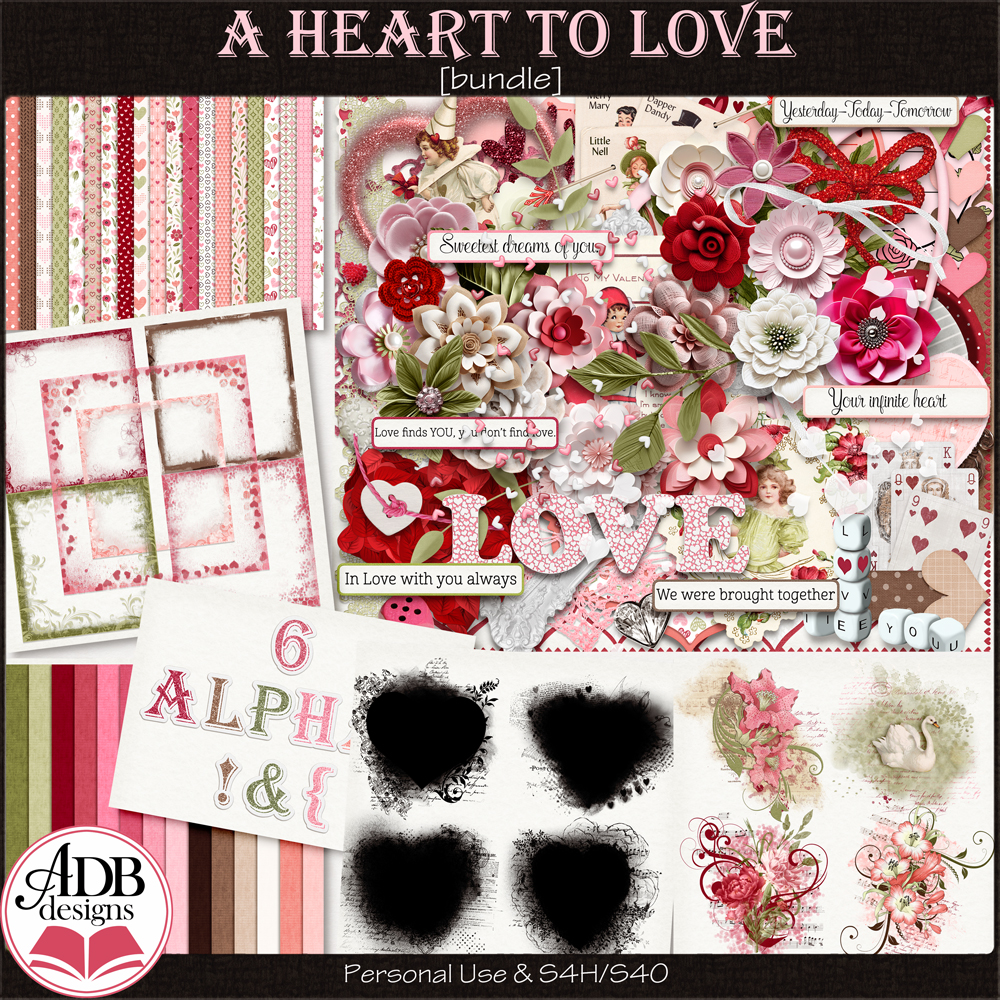 A Heart to Love Bundle by ADB Designs