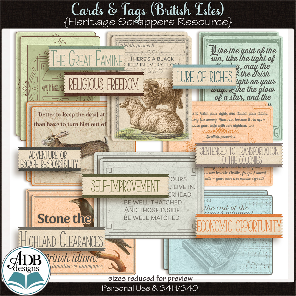 Heritage Resource Journal Cards & Tags by ADB Designs