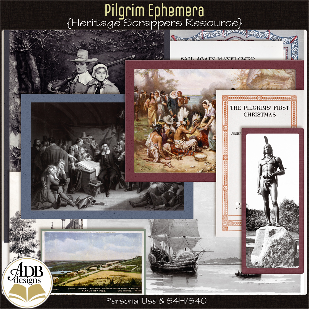 Heritage Resource Pilgrim Ephemera by ADB Designs