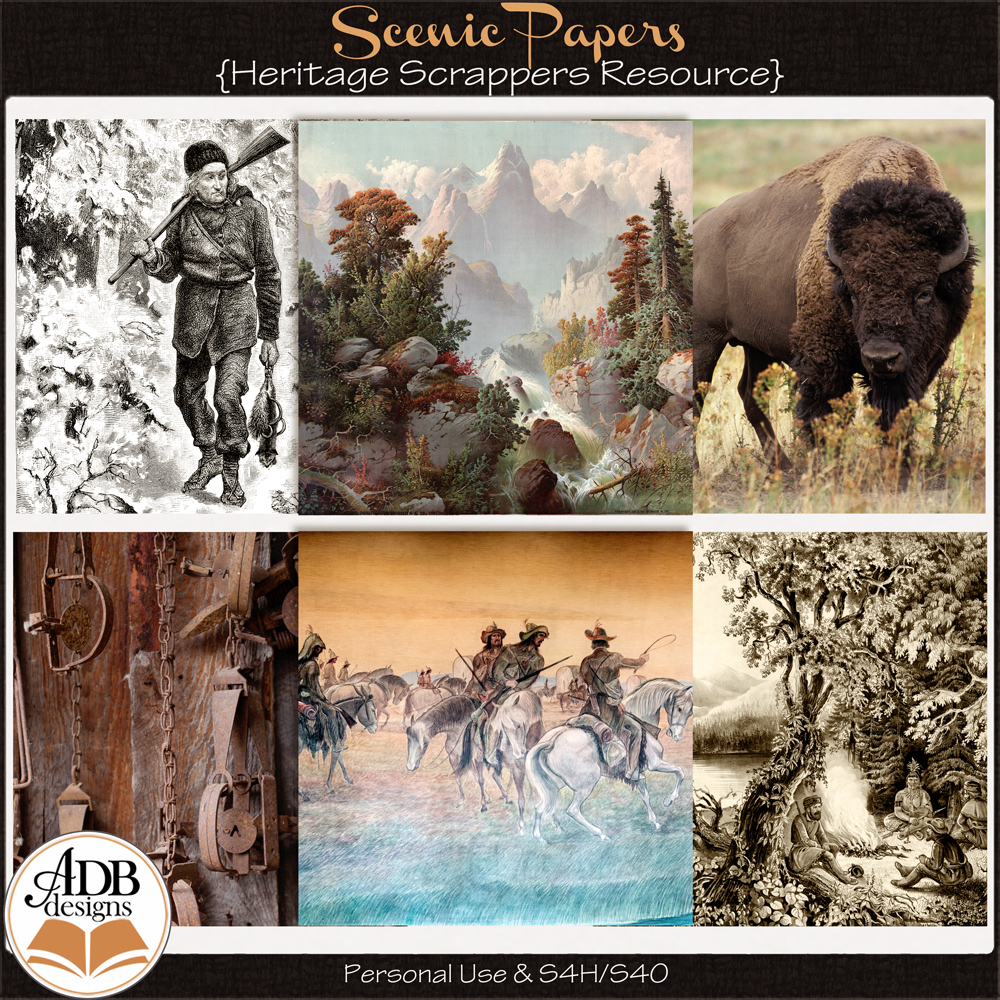 Heritage Resource Frontier Scenic Papers by ADB Designs