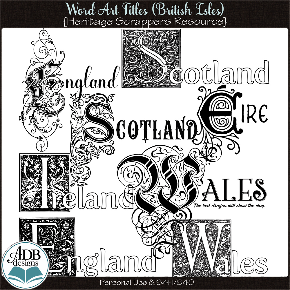 Heritage Resource Wordart by ADB Designs