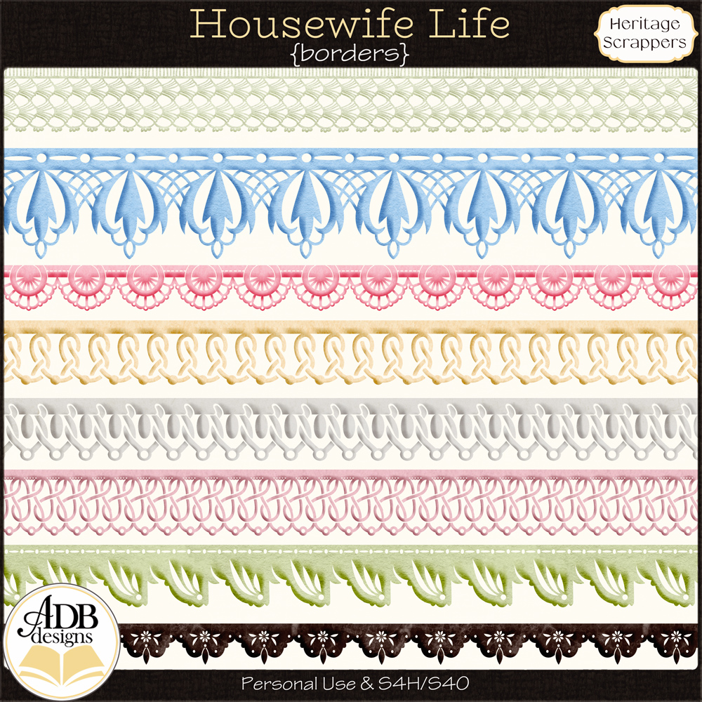 Housewife Life Borders by ADB Designs