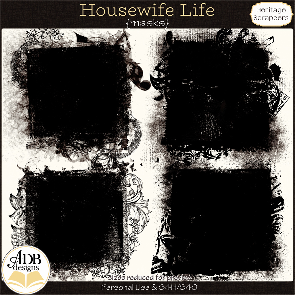 Housewife Life Masks by ADB Designs