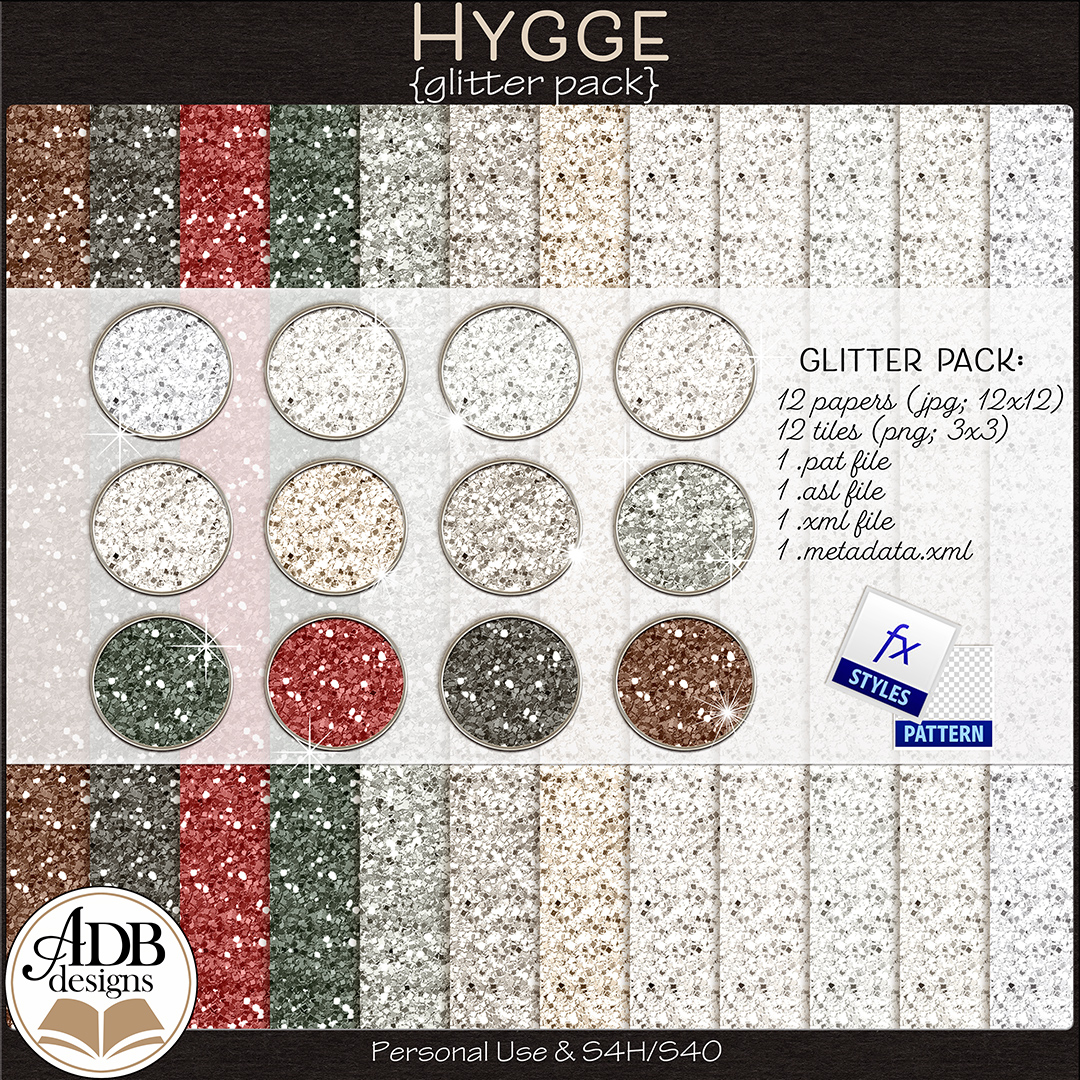 Hygge Glitter Pack by ADB Designs