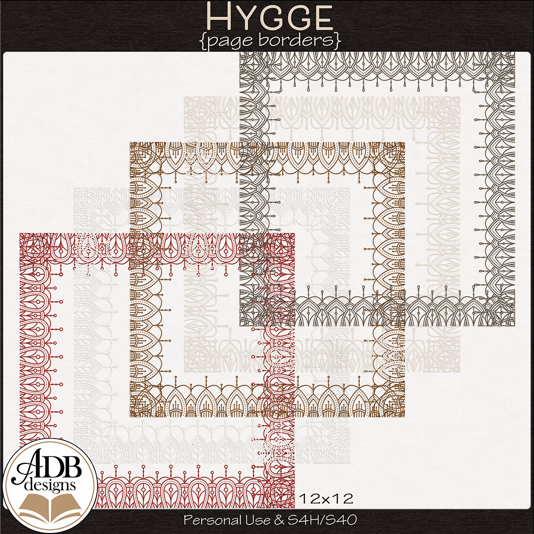 Hygge Page Borders by ADB Designs