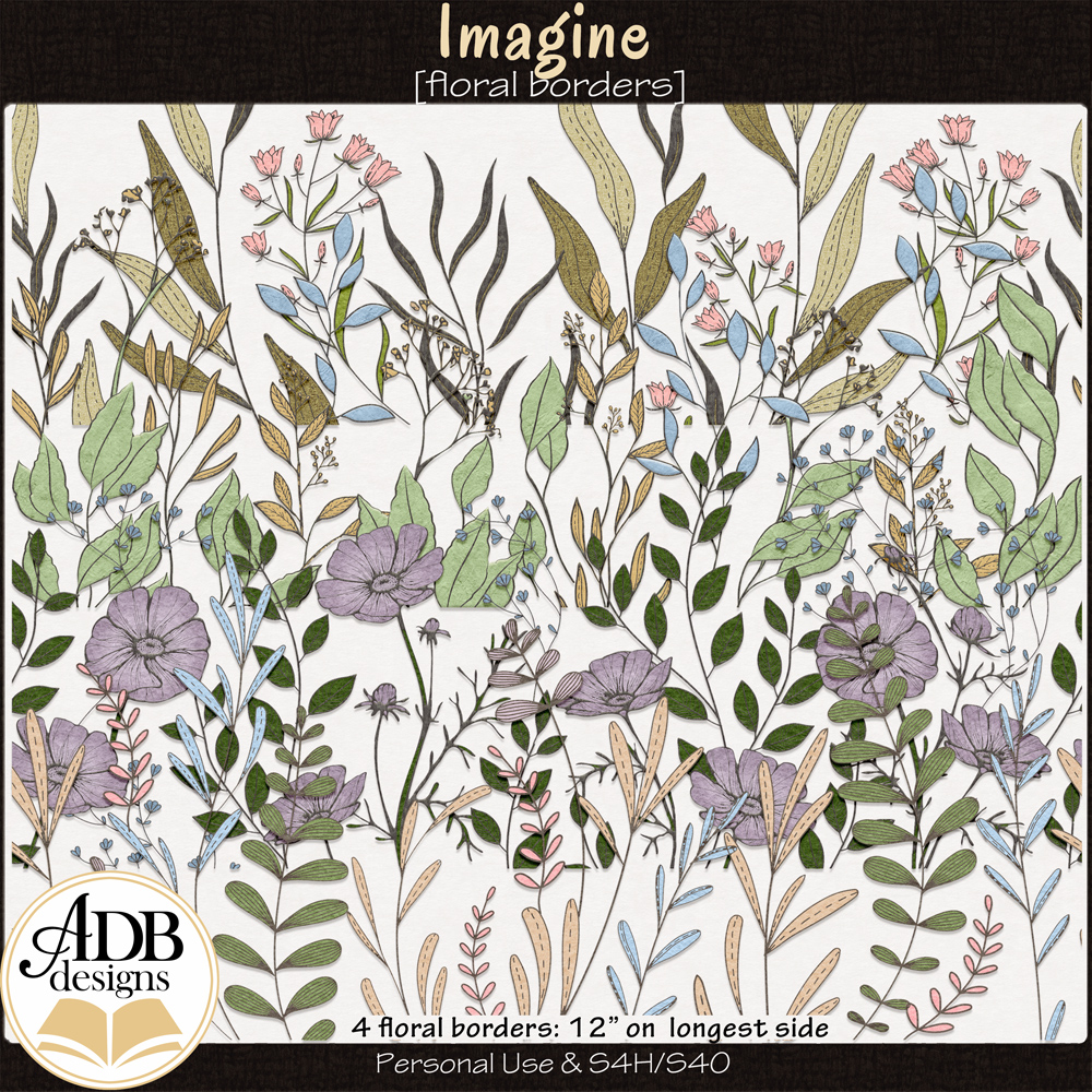 Imagine Floral Borders by ADB Designs