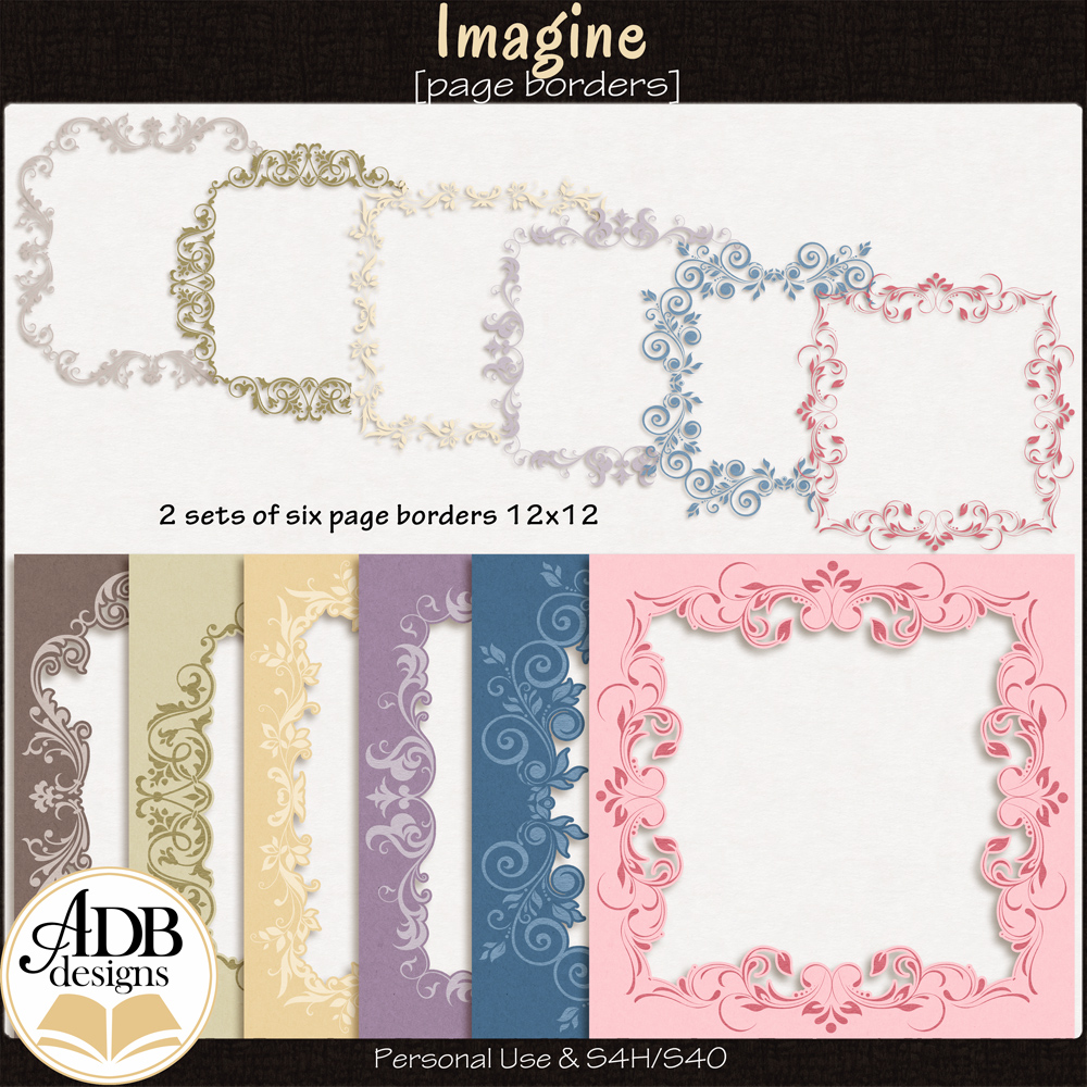 Imagine Page Borders by ADB Designs