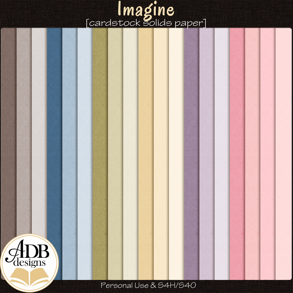 Imagine Solid Papers by ADB Designs