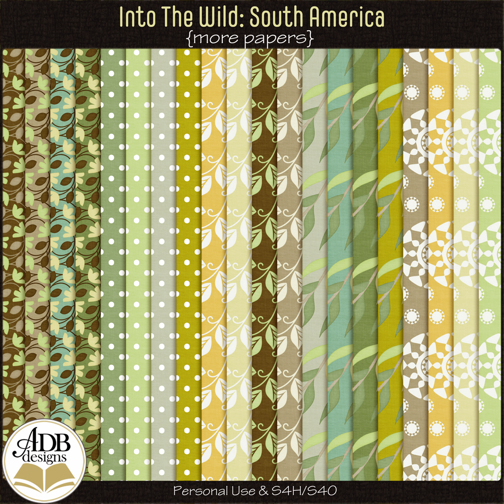 Into The Wild South America More Papers by ADB Designs