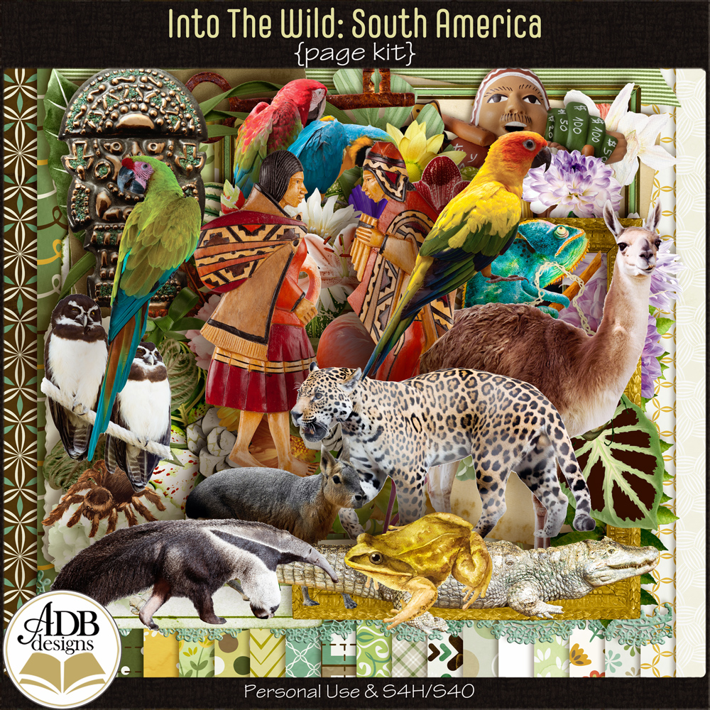 Into The Wild South America Page Kit by ADB Designs