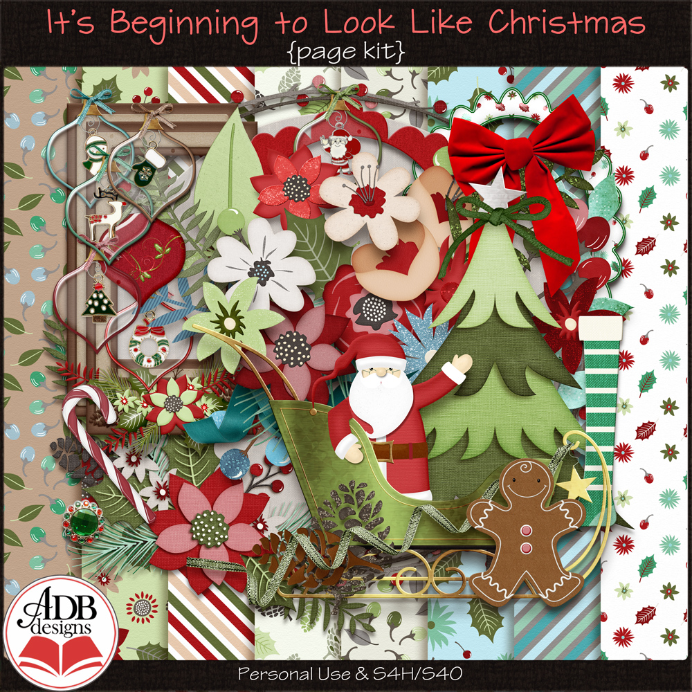 It's Beginning ... Christmas Page Kit by ADB Designs