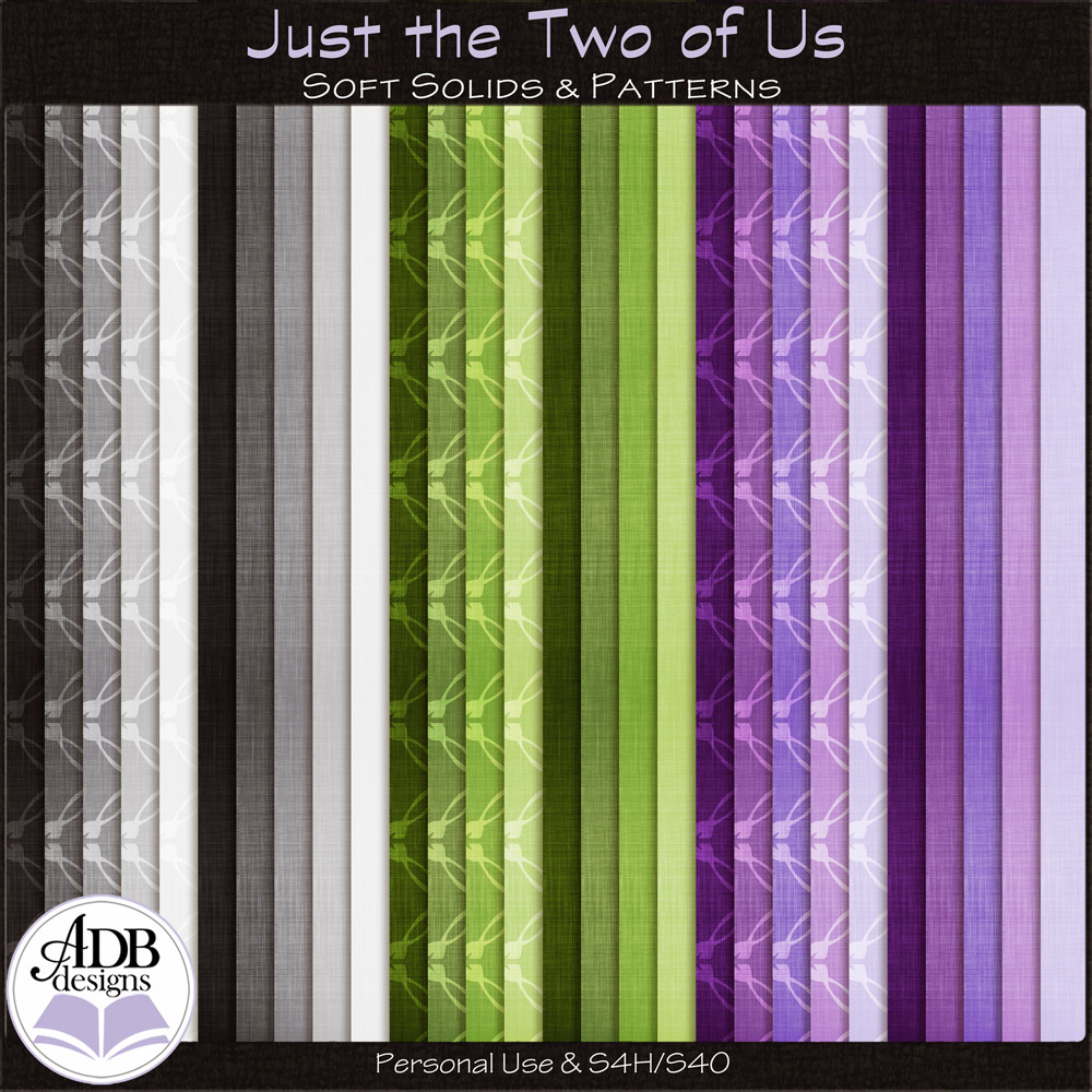 Just the Two of Us Cardstock Solid Papers