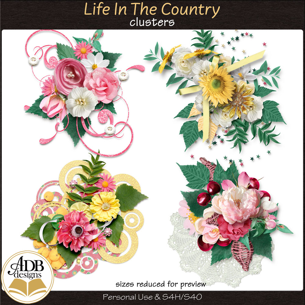 Life In The Country Clusters by ADB Designs