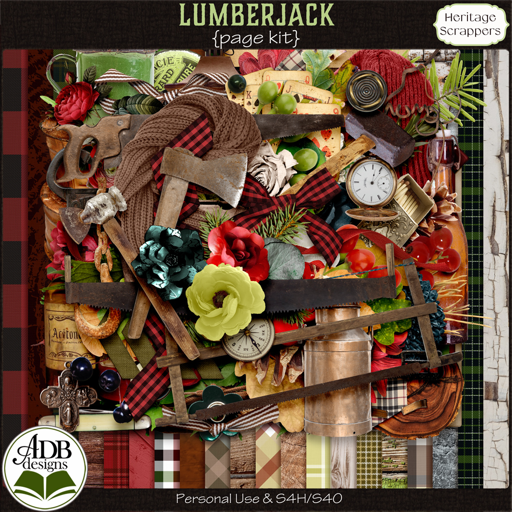 Lumberjack Page Kit by ADB Designs