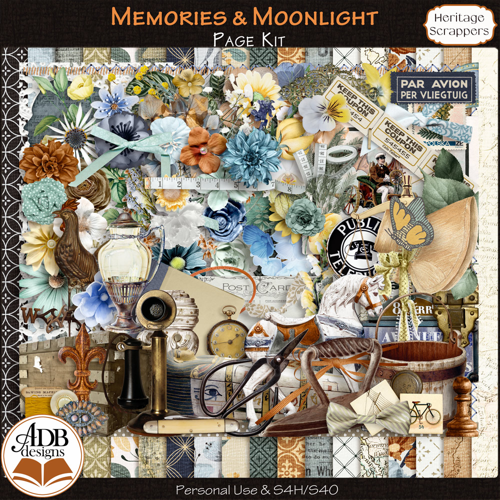 Memories & Moonlight Page Kit by ADB Designs