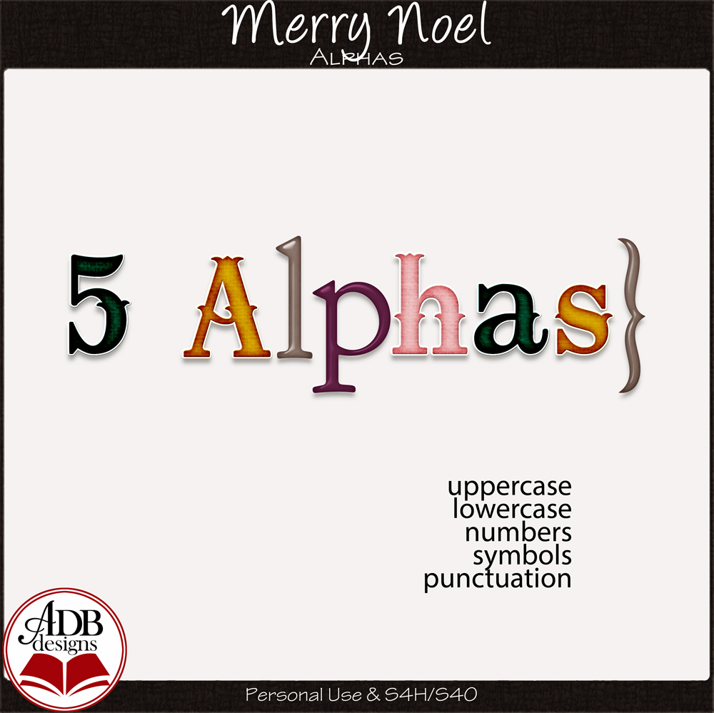 Merry Noel Alphas by ADB Designs