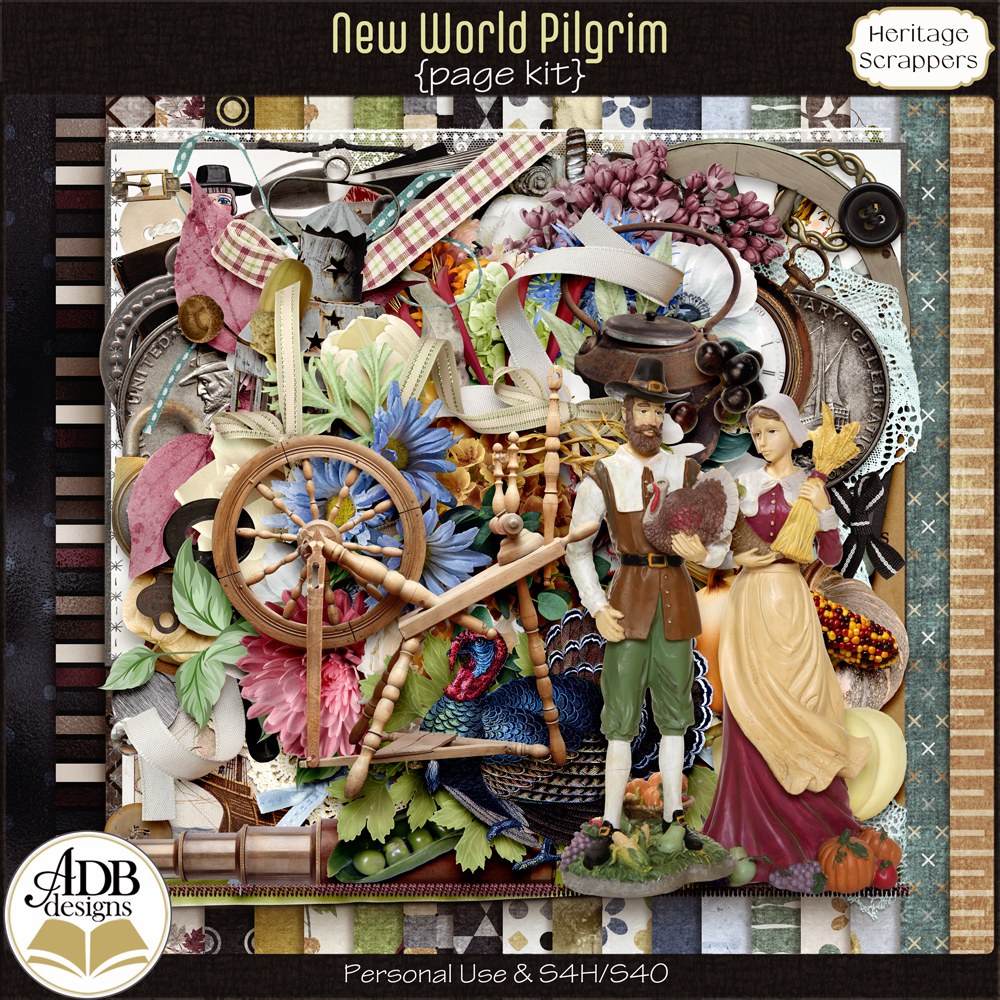 New World Pilgrim Page Kit by ADB Designs