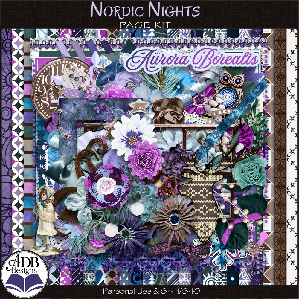 Nordic Nights Page Kit by ADB Designs