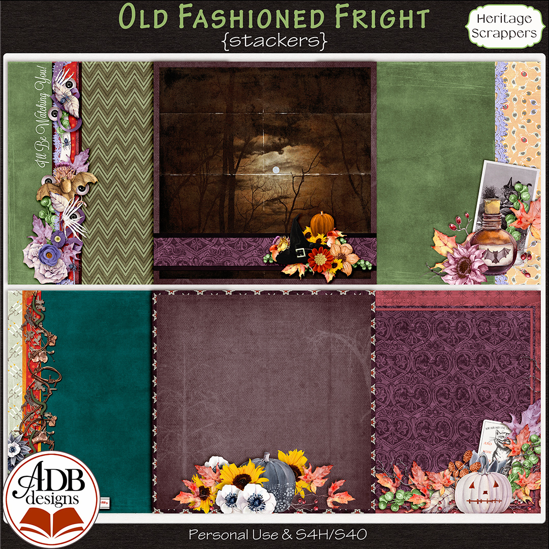 Old Fashioned Fright Heritage Stackers by ADB Designs