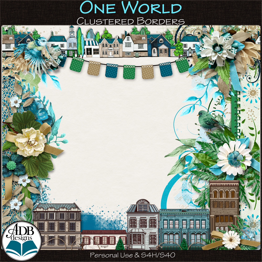 One World Borders by ADB Designs