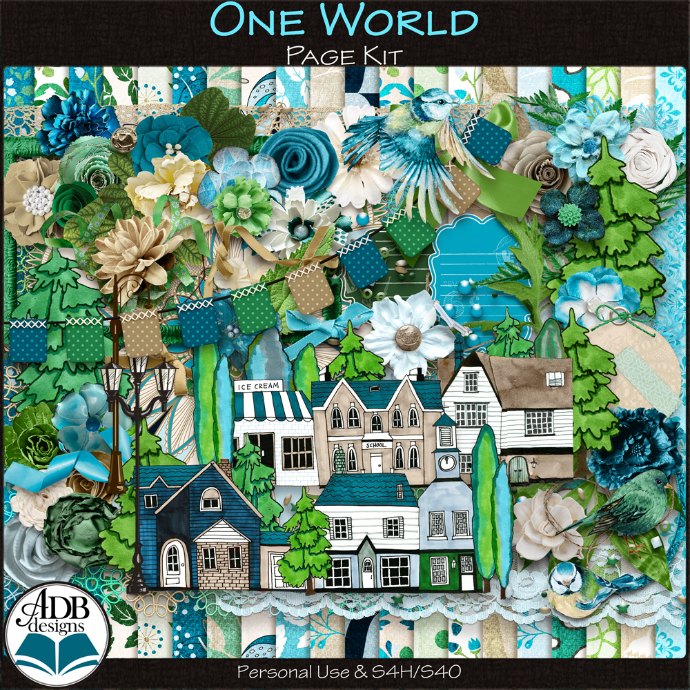 One World Page Kit by ADB Designs