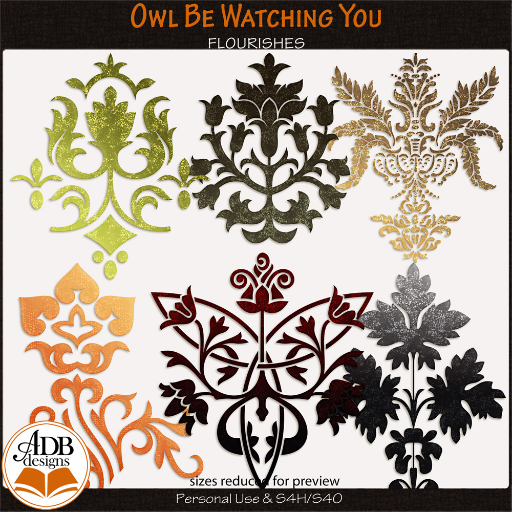 Owl Be Watching You Flourishes by ADB Designs