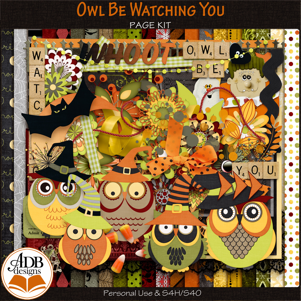 Owl Be Watching You Page Kit by ADB Designs