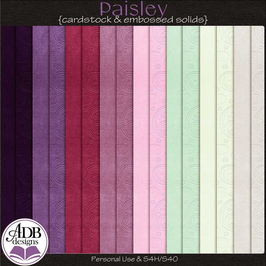 Paisley Solids by ADB Designs