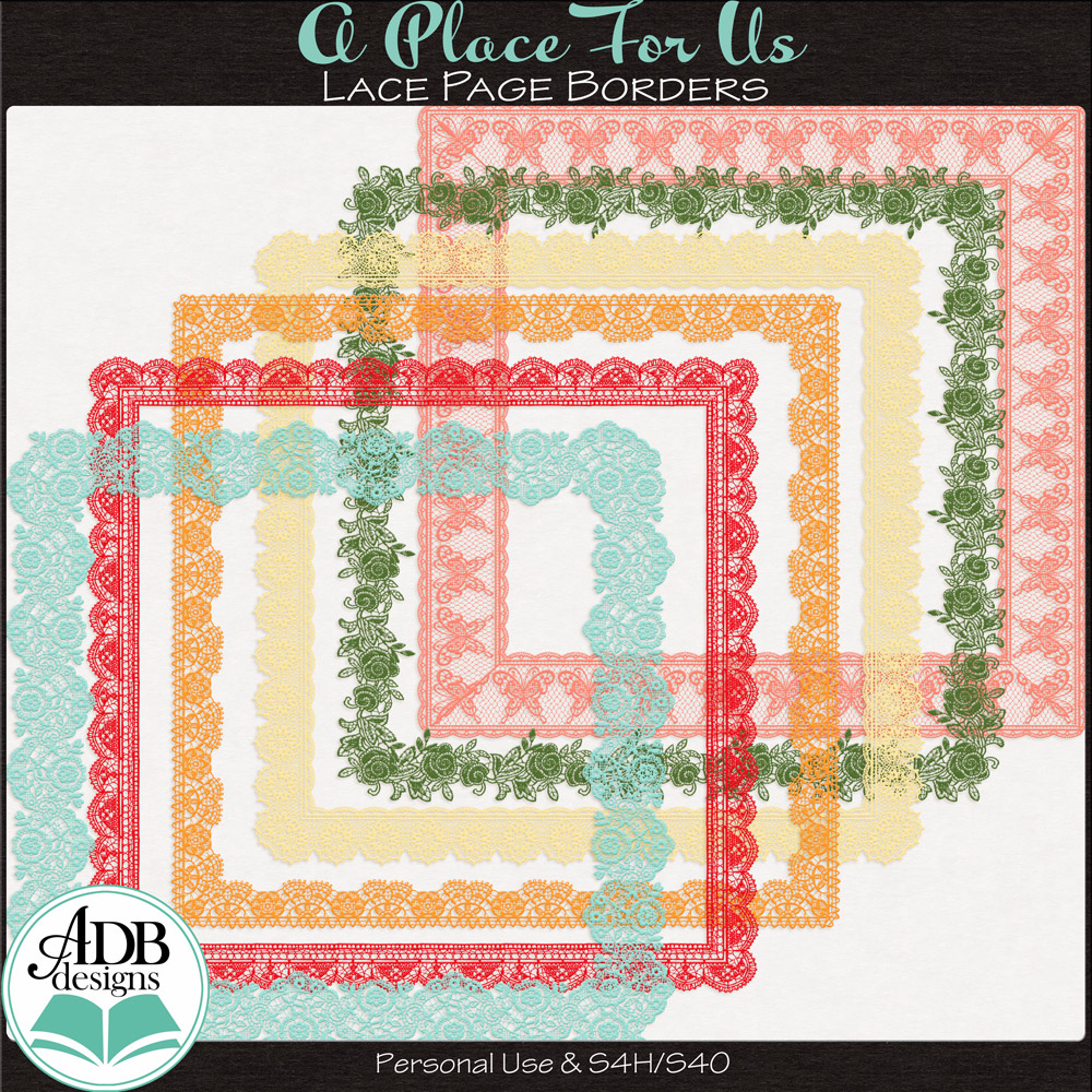 A Place For Us Page Borders by ADB Designs