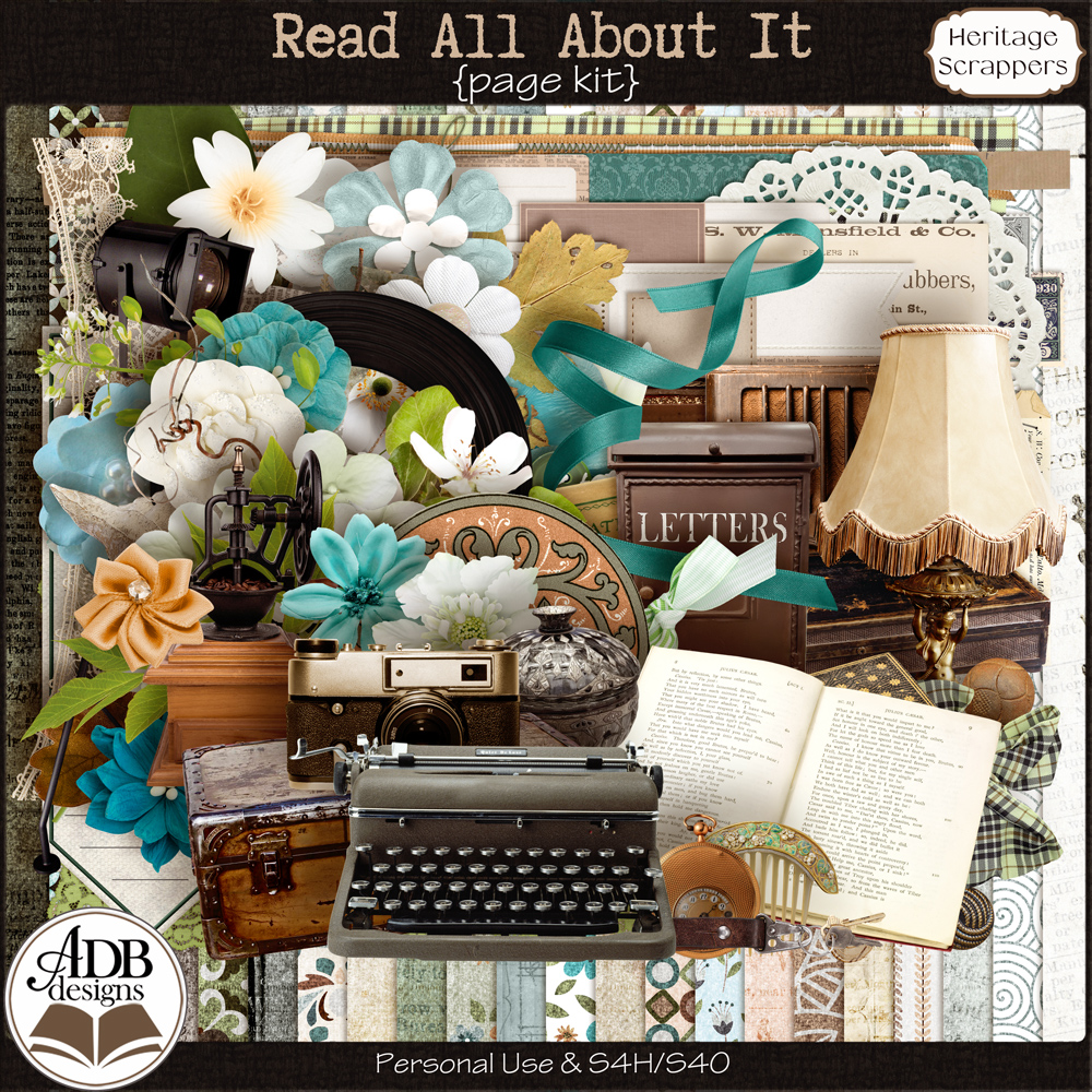 Read All About It Page Kit by ADB Designs