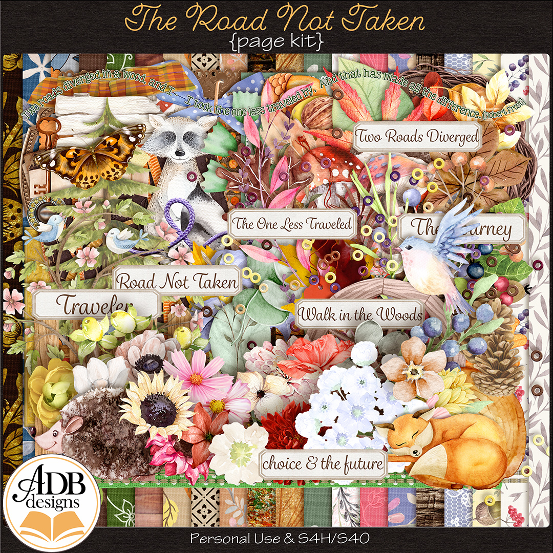 The Road Not Taken Page Kit by ADB Designs