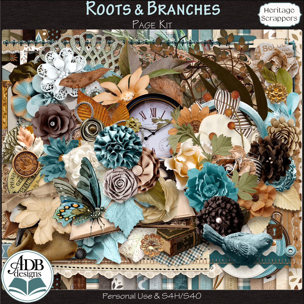 Roots and Branches Page Kit by ADB Designs