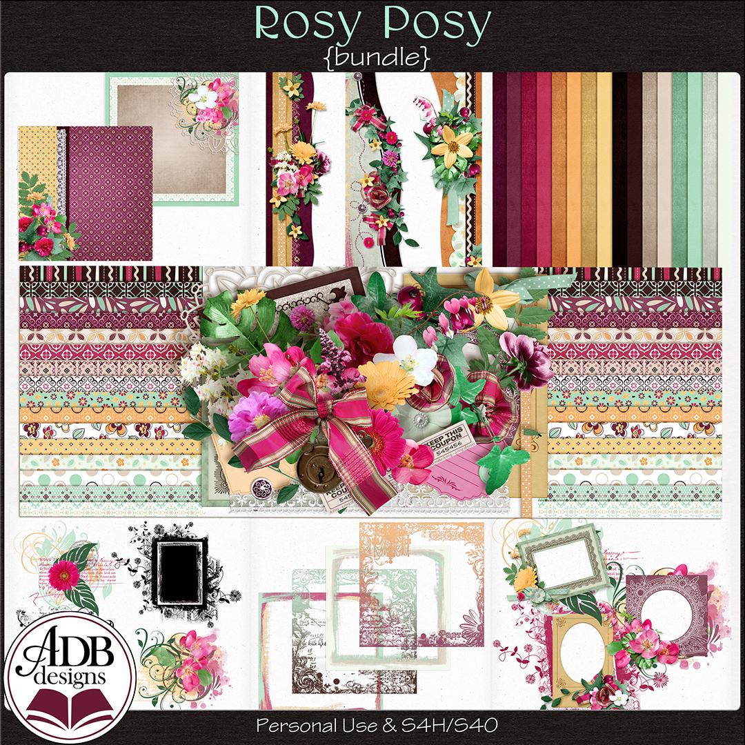 Rosy Posy Bundle by ADB Designs