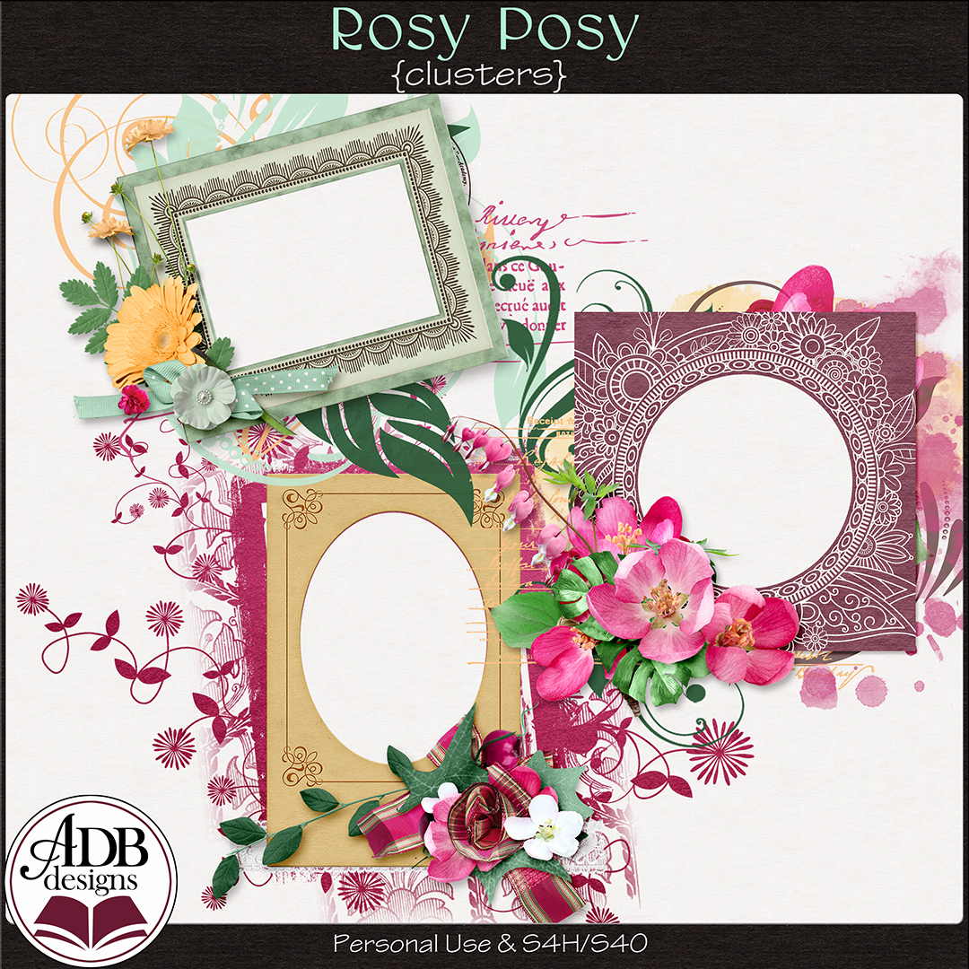 Rosy Posy Clusters by ADB Designs