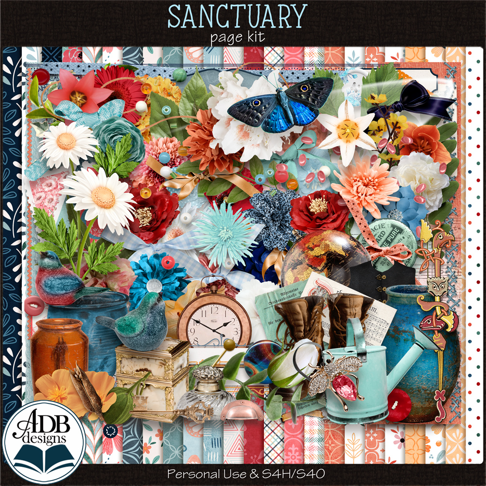 Sanctuary Mega Page Kit by ADB Designs