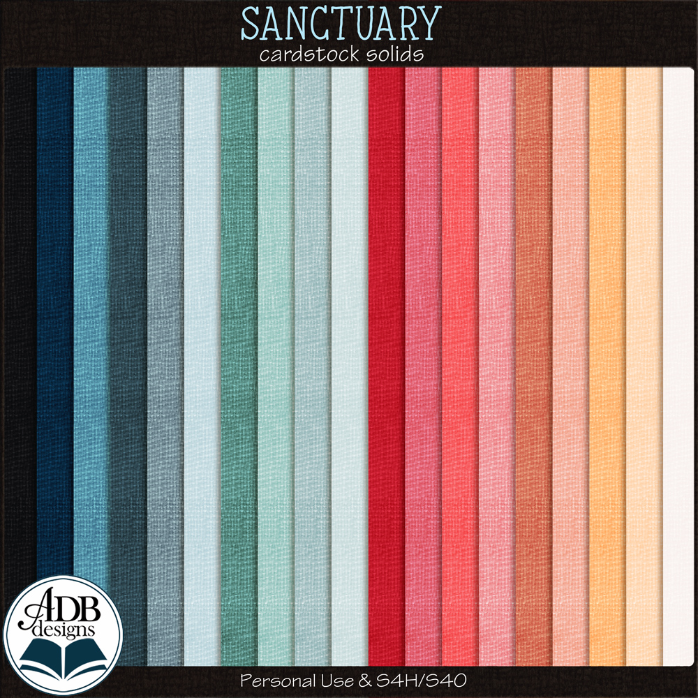 Sanctuary Cardstock Papers by ADB Designs