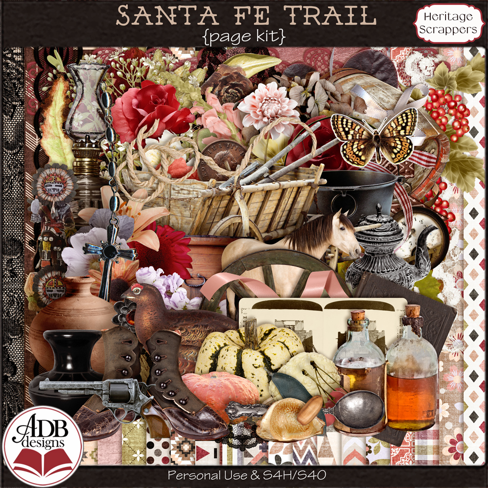 Santa Fe Trail Page Kit by ADB Designs