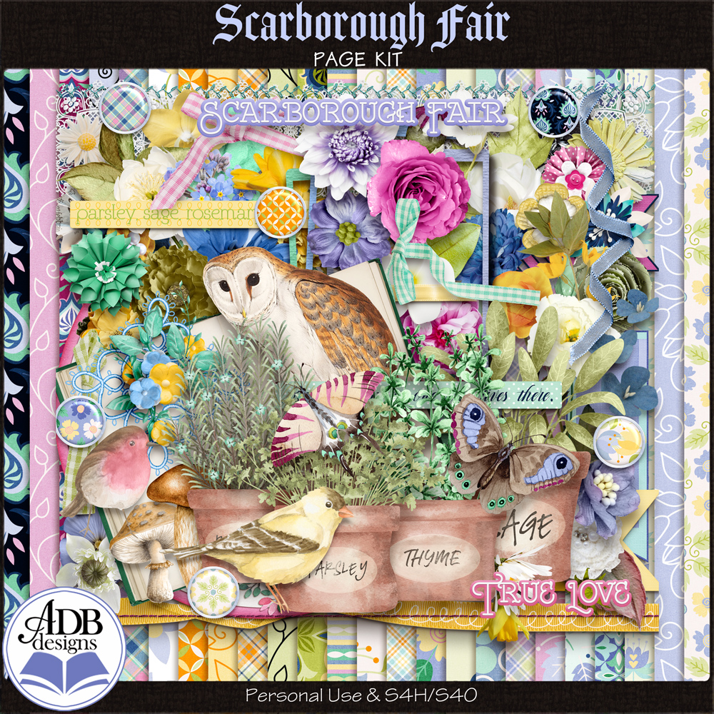 Scarborough Fair Page Kit by ADB Designs