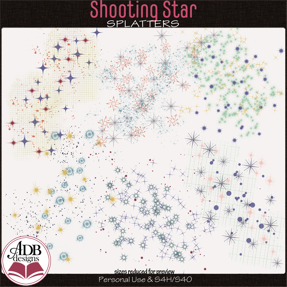 Shooting Star Splatters by ADB Designs