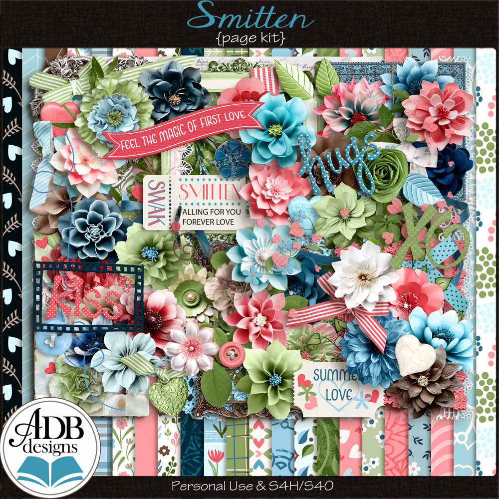 Smitten Page Kit by ADB Designs