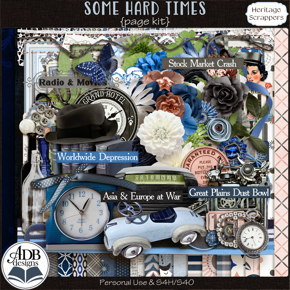 Some Hard Times Page Kit by ADB Designs