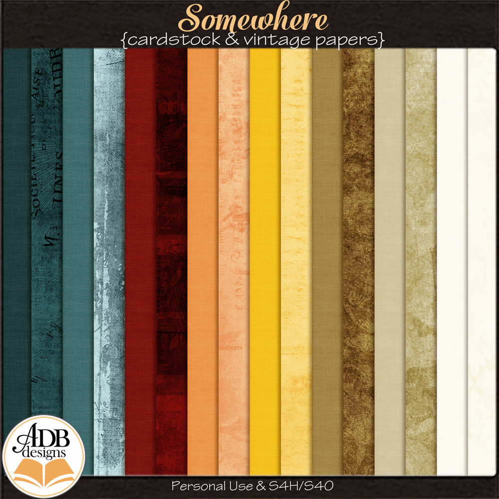 Somewhere Solid Papers by ADB Designs