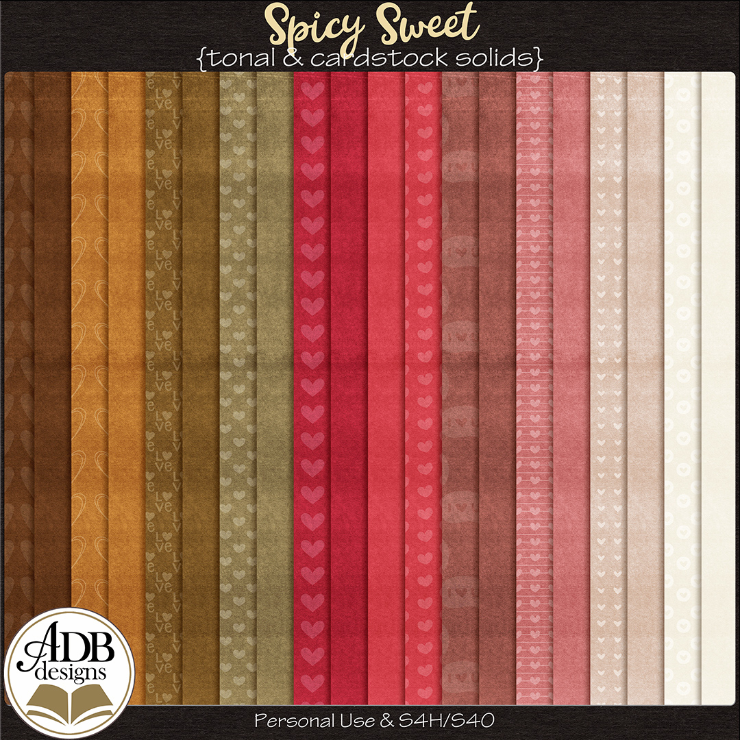 Spicy Sweet Solid Papers by ADB Designs