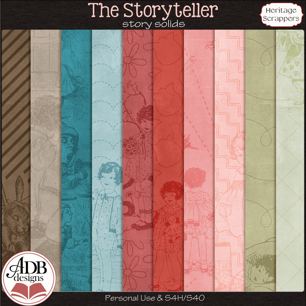 The Storyteller AO Book Illustration Solids by ADB Designs