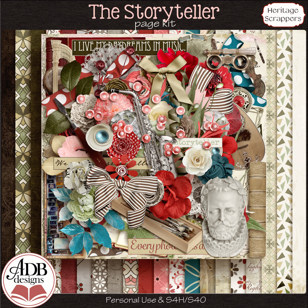 The Storyteller Mega Page Kit by ADB Designs