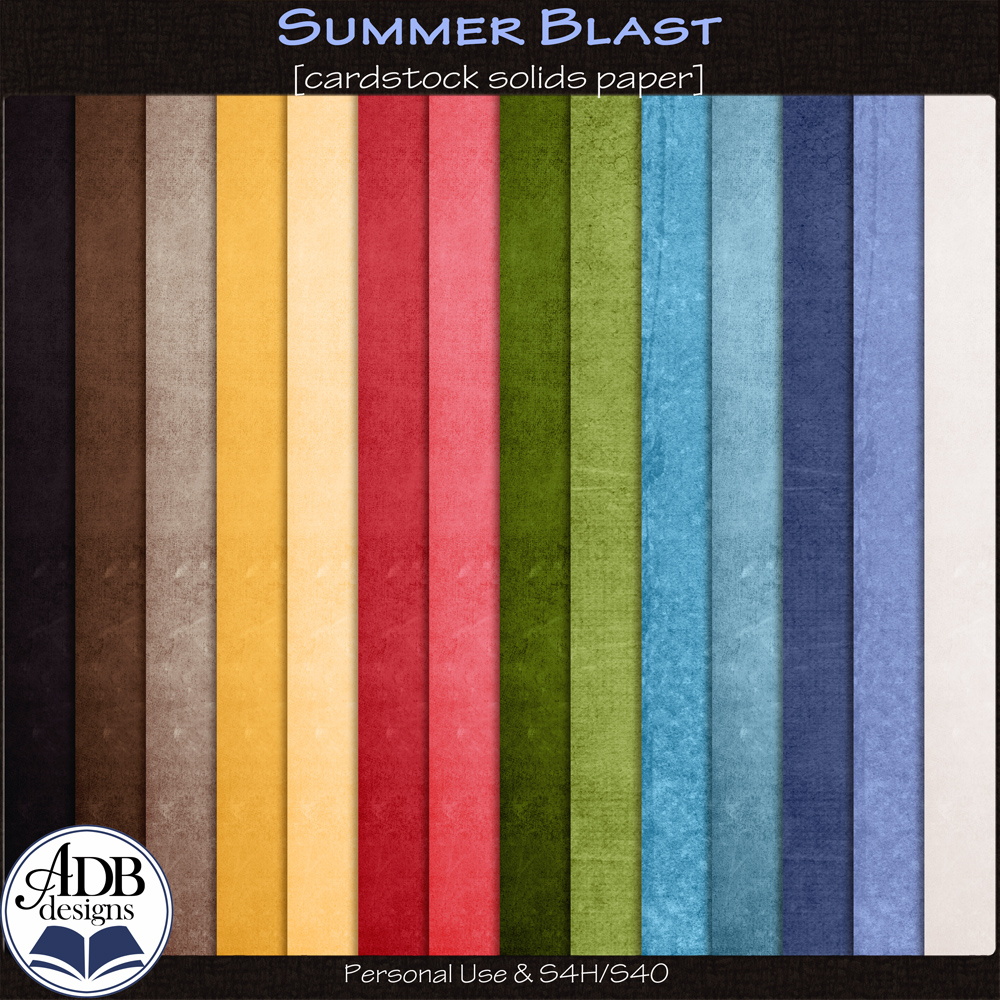 Summer Blast Solid Papers