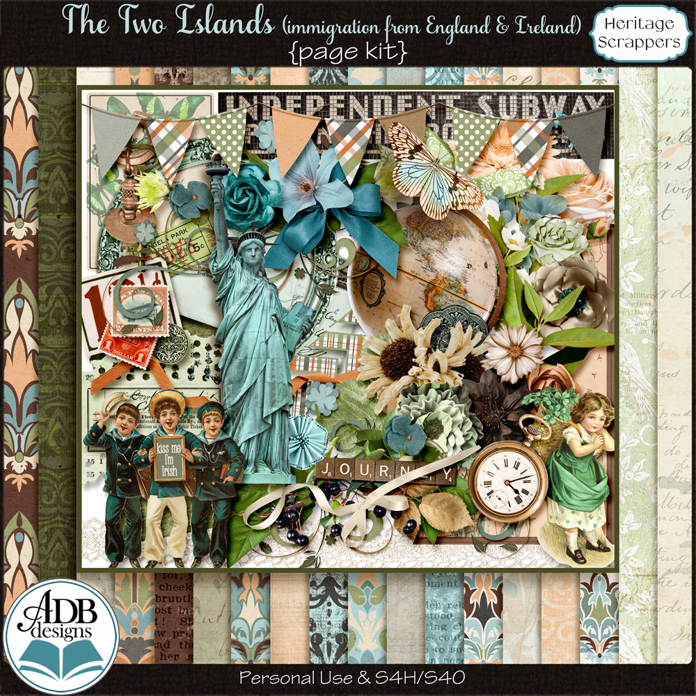 The Two Islands Page Kit by ADB Designs